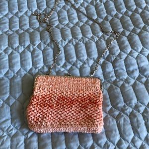 Handmade with 100 percent cotton yarn hang bag